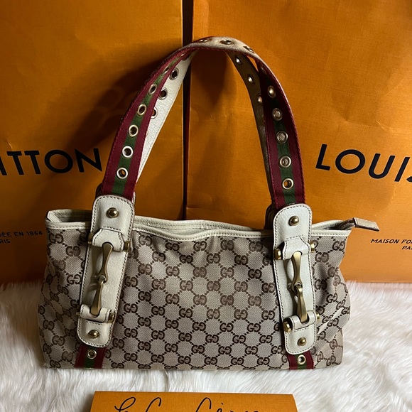 Gucci Pelham Horsebit Web Tote